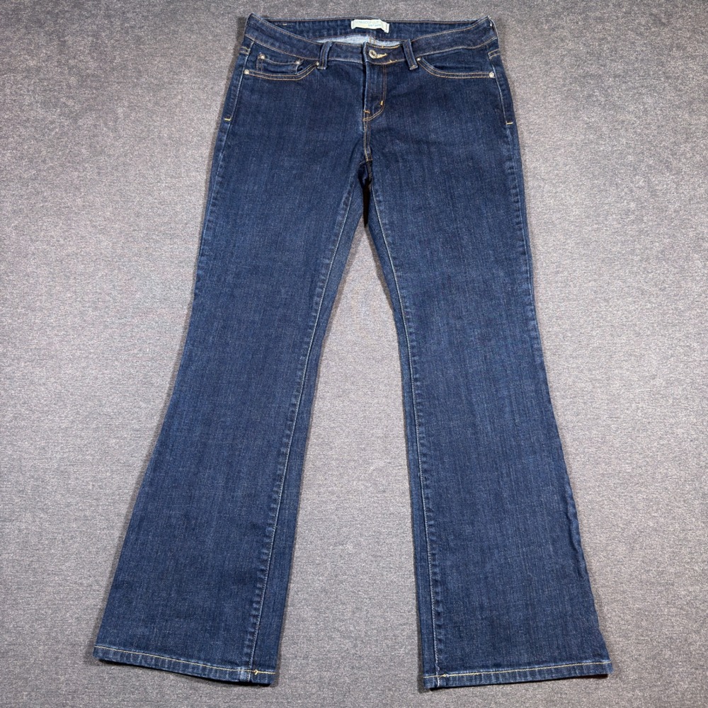 Levi's‎ 545 Jeans Women's 8 Blue Low Rise Boot Cut Denim Stretch Dark Wash Boho